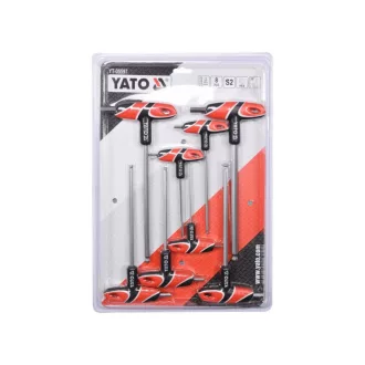 YATO Set chei Allen T cu cap sferic 8 piese 2,5-10 mm S2