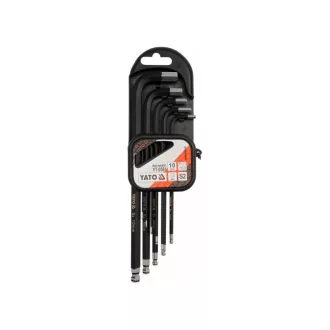 Set chei hexagonale YATO cu cap lung, 10 buc 1,27-10 mm S2