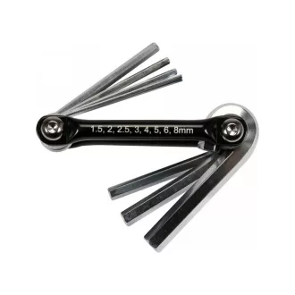 Set chei hexagonale pliabile YATO 24 de piese CrV
