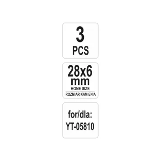 YATO Falcă înlocuibilă pentru șlefuire 28 x 6 mm (3 buc)