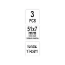 YATO Falcă înlocuibilă pentru șlefuire 51 x 7 mm (3 buc)