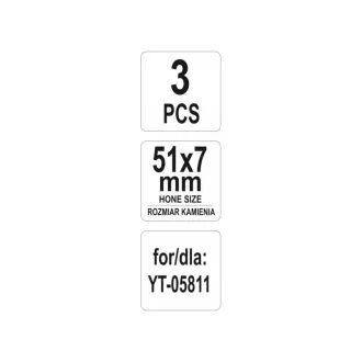YATO Falcă înlocuibilă pentru șlefuire 51 x 7 mm (3 buc)
