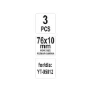 YATO Falcă înlocuibilă pentru șlefuire 76 x 10 mm (3 buc)