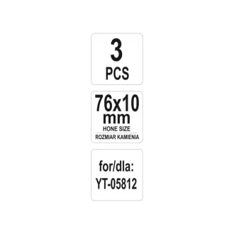   YATO Falcă înlocuibilă pentru șlefuire 76 x 10 mm (3 buc)