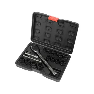   YATO Set de demontare a capului șurubului stricat 16 părți CrMo