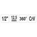 Raportor de cuplu YATO 1/2" CrV