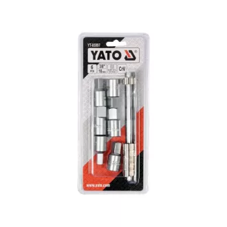   Set chei de scurgere a uleiului YATO 6 piese 3/8", 1/2", 8mm, 10mm, 12mm, 14mm 3/8" CrV