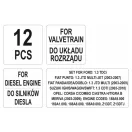 YATO Set fixare control 12 piese (Diesel) Ford Fiat Suzuki Opel