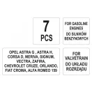 YATO Set de fixare control 7 piese (benzină) Opel Fiat Alfa Romeo