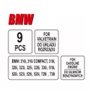 YATO Set de fixare control 9 piese (benzină) BMW