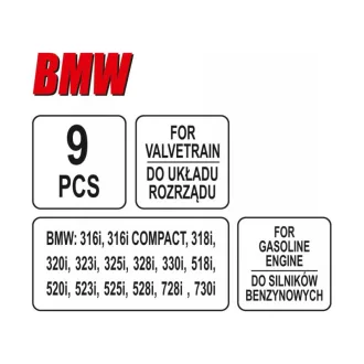 YATO Set de fixare control 9 piese (benzină) BMW