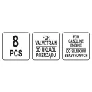 YATO Set de fixare control 8 piese (benzină) Ford Mazda Volvo