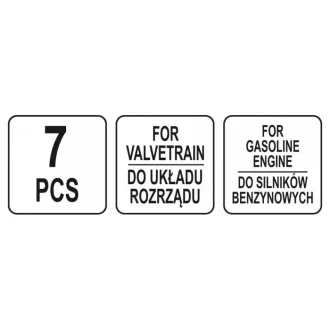 YATO Set de fixare control 7 piese (benzină) Ford Volvo