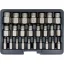 Set de extracție YATO 25 bucăți (pentru șuruburi interne torx, hexagonale și spline)