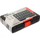 Set de extracție YATO 25 bucăți (pentru șuruburi interne torx, hexagonale și spline)