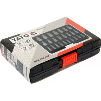   Set de extracție YATO 25 bucăți (pentru șuruburi interne torx, hexagonale și spline)