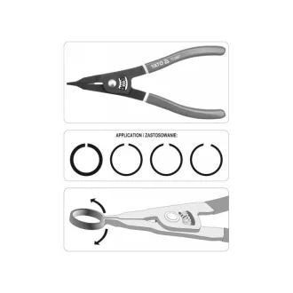 Cleste YATO Seeger 225 mm cioc exterior