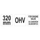 Compresor cu arc supape YATO 320 mm