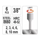 YATO Set extracție șurub 6 bucăți 3/8" M2-M10