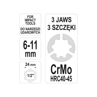 Extractor YATO Stud 1/2" 6-11 mm
