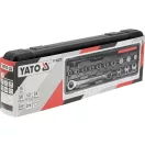 YATO Set de fixare curea canelată cu 15 piese