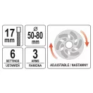 YATO Pinion arbore cu came și extractor de scripete 50-80 mm