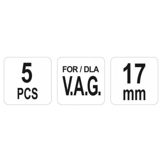 YATO Set de pinioane și scripeți arbore cu came 5 piese