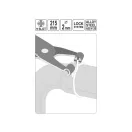 Cleste cleme țevi de apă YATO 215 mm