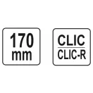 Cleste pentru cleme de furtun YATO 170 mm