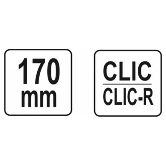 Cleste pentru cleme de furtun YATO 170 mm