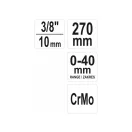 Clește clemă YATO 3/8" 270 mm 0-40 mm CrmO
