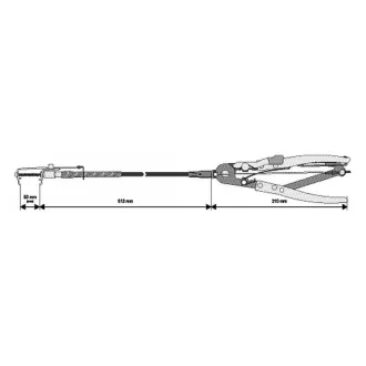 Cleste cleme țevi de apă YATO flexibil 613 mm