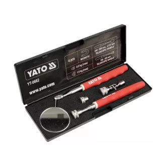   Set oglinzi de examinare YATO 4 piese telescopice (oglinda + pickup magnetic)