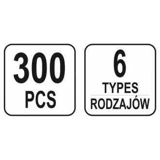 YATO Kit brevet plastic 300 piese Renault