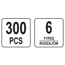 YATO Set de brevete din plastic 300 piese Opel