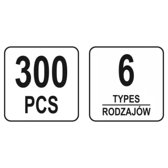 YATO Set de brevete din plastic 300 piese Opel