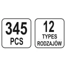 YATO Kit de brevet plastic 345 piese Peugeot