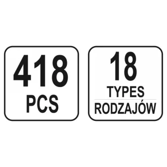 YATO Kit de brevet plastic 418 piese Honda