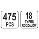 YATO Kit de brevet din plastic 475 piese Mazda