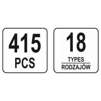 YATO Kit de brevet plastic 415 piese Ford