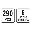 YATO Kit brevet plastic 290 piese BMW