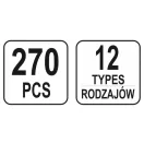 YATO Set de brevete din plastic 270 piese Mercedes