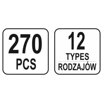 YATO Set de brevete din plastic 270 piese Mercedes