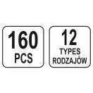 YATO Kit brevet plastic 160 piese Audi