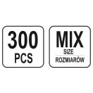 Set piulițe hexagonale YATO 300 bucăți M3-M10
