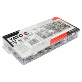   Set de piulițe autoblocante hexagonale YATO 146 bucăți M4-M12