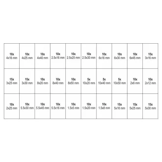 Set coadă de rândunică YATO Split 315 piese