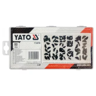 Set zăvor curbat YATO 80 buc