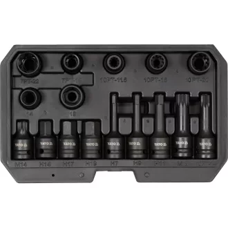   YATO Ansamblu etrier de frână set chei tubulare mecanice 16 bucăți 1/2" CrMo