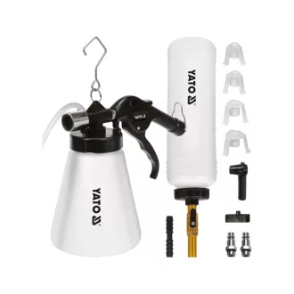   YATO Schimbător de lichid de frână pneumatic, set de purtare 12 piese
